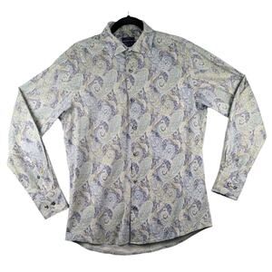 Kolte Paisley Dress Shirt Mens Medium 15.5‎ Button Down Long Sleeve Stretch
